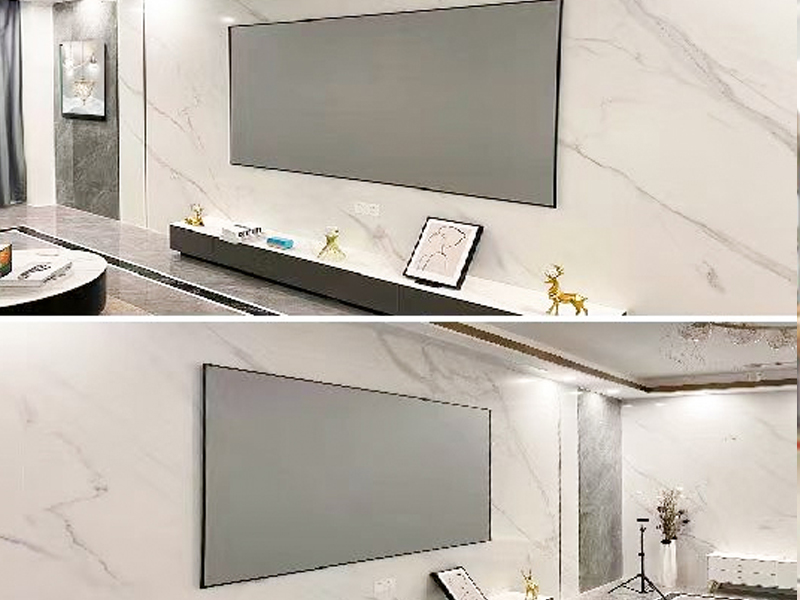 فیلم پروجکشن جلویی پی‌وی‌سی، پارچه پرده نمایش